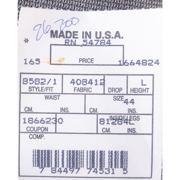 Calvin Klein Sport Coat Three Button Sz 44L Cotton/Wool Jacket Blazer USA Made - Picture 9 of 16